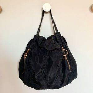 See by chloe flo nylon shoulder bag on sale